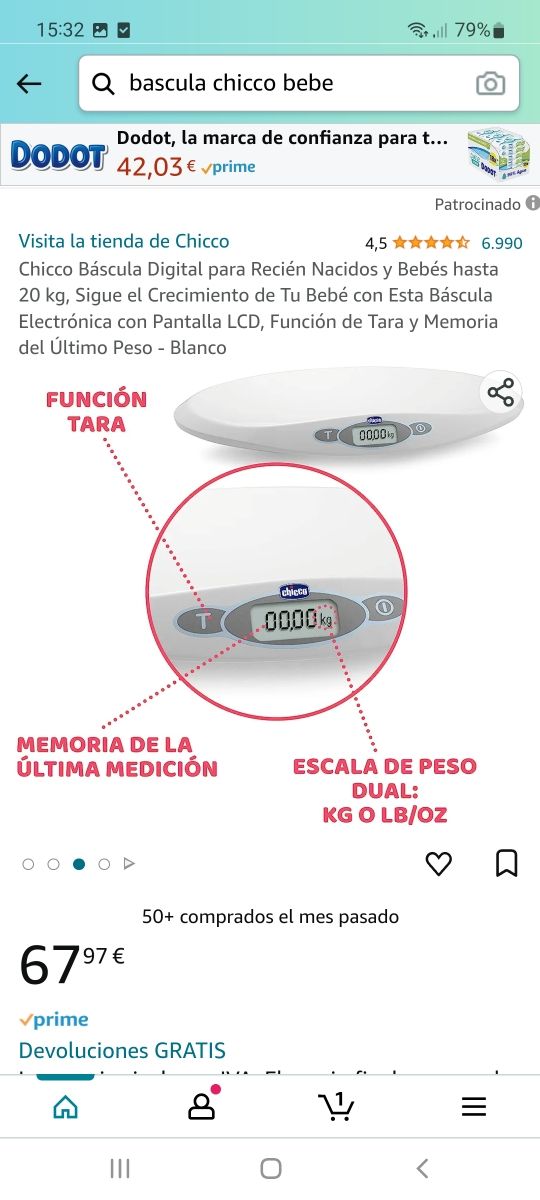 Bilancia digitale Chicco