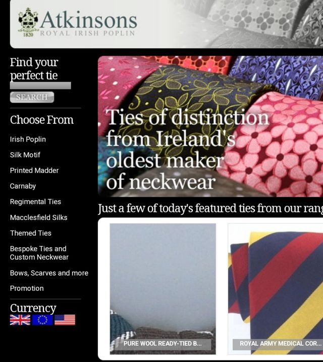 Atkinsons Royal Irish Poplin