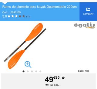 OPORTUNIDAD KAYAK HINCHABLE BIC NOMAD3+ACCESORIOS