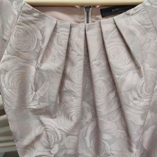 Vestido fiesta rosa palo satinado