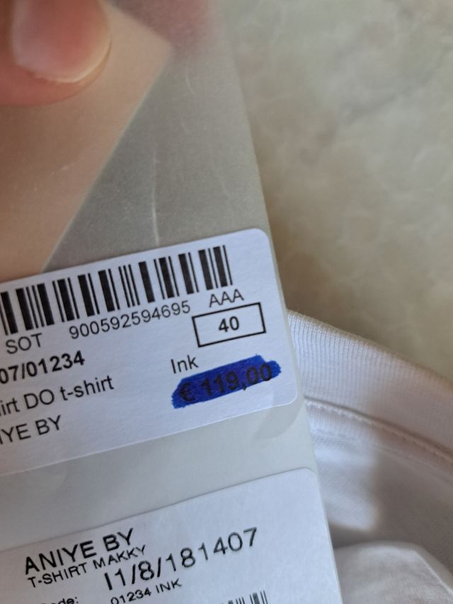 T-shirt bianca Aniye-by