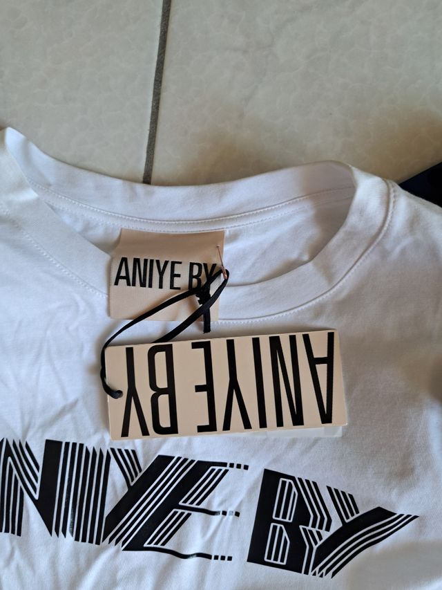 T-shirt bianca Aniye-by