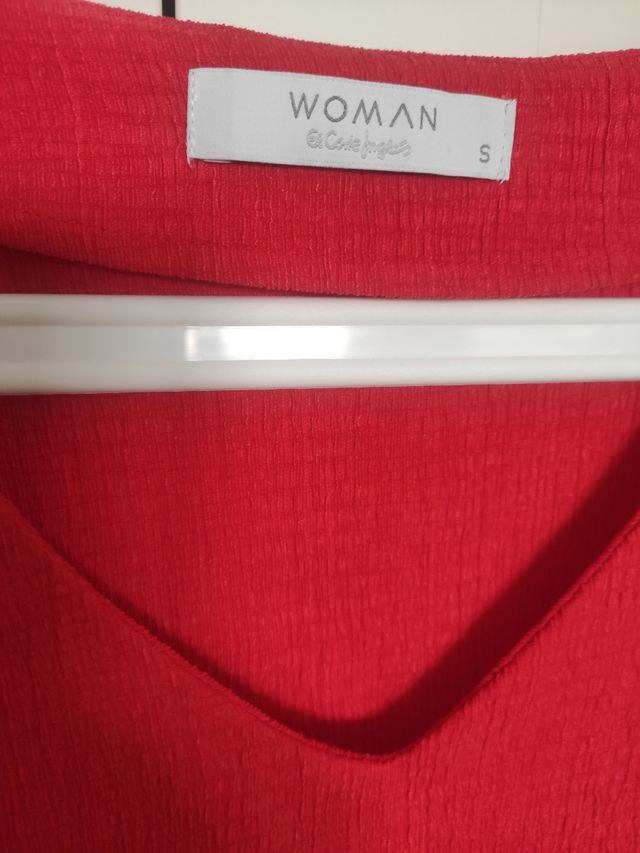 Blusa roja mujer/brusa vermella dona CORTE INGLÉS