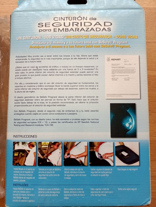 Cinturón de seguridad para embarazadas