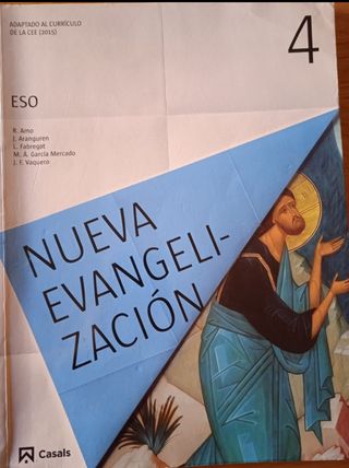 libro de 4 ESO de religión Casals