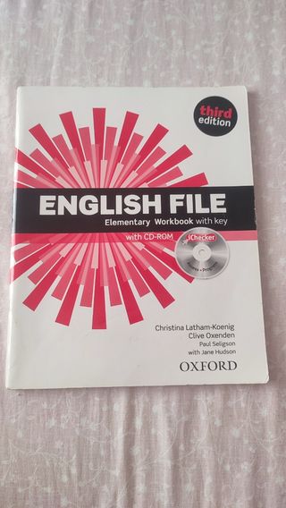 Libro de inglés. English File.