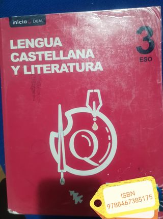 Lengua castellana y literatura 3°ESO. ISBN 9788467