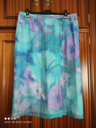 Falda estampada talla 44