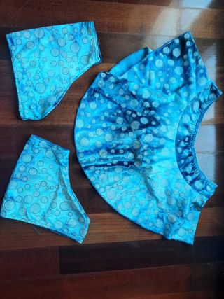 Falda con cubrepatines