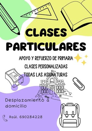 Se imparten clases particulares de primaria