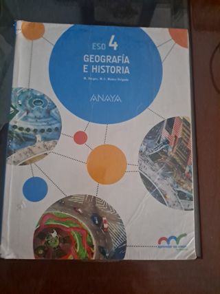 geografia e historia 4 ESO ed ANAYA 