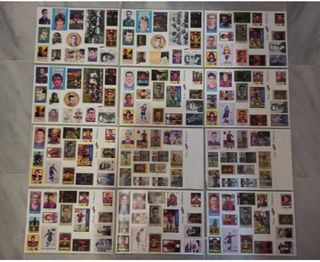 12 láminas cromos FC Barcelona 1998 desde 49-60