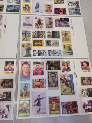 12 láminas cromos FC Barcelona 1998 desde 49-60