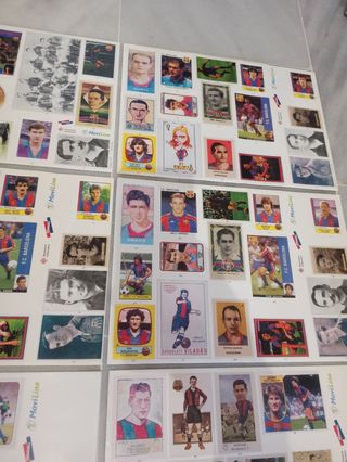 12 láminas cromos FC Barcelona 1998 desde 49-60