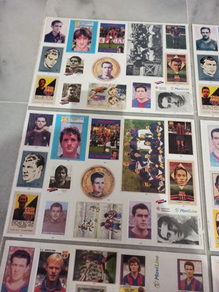 12 láminas cromos FC Barcelona 1998 desde 49-60