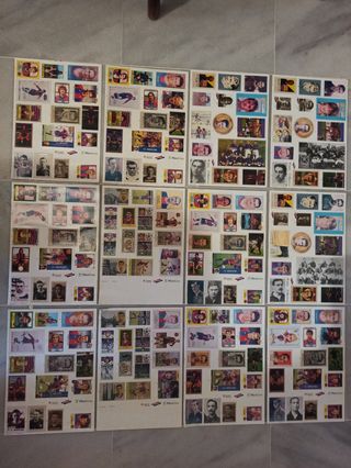 12 láminas cromos FC Barcelona 1998 desde 49-60