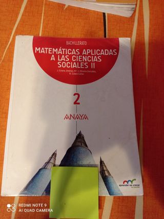 Matemáticas aplicadas a las ciencias sociales II