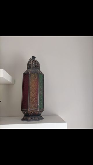 Juego faroles decoración forjados