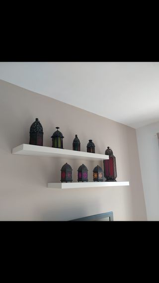 Juego faroles decoración forjados