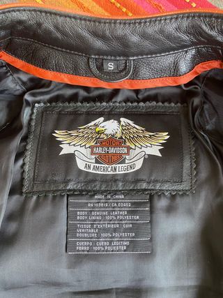 Chaqueta motera chica Harley Davidson