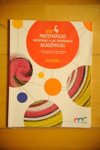 MATEMÁTICAS ACADÉMICAS 4o ESO