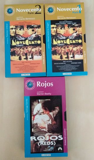 VHS Obras Maestras del Cine. Lote de 3