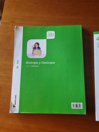 dos libros de 4° ESO Biología y Geografía