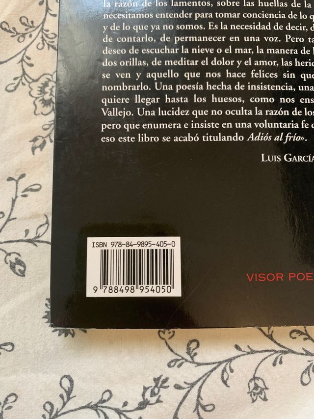 Libro Adiós al frio