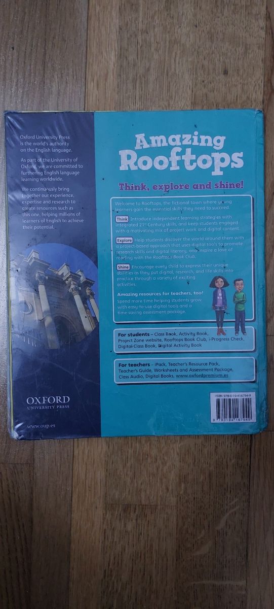 Libro inglés Amazing Rooftops class book 4 EP