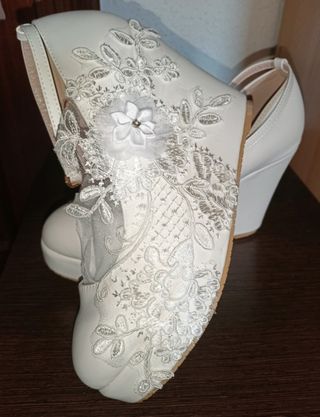 zapatos de Boda de cuña