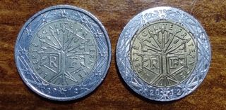 Moneda 2€ Francesa 2012 con errores.