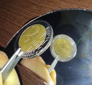 Moneda 2€ Francesa 2012 con errores.