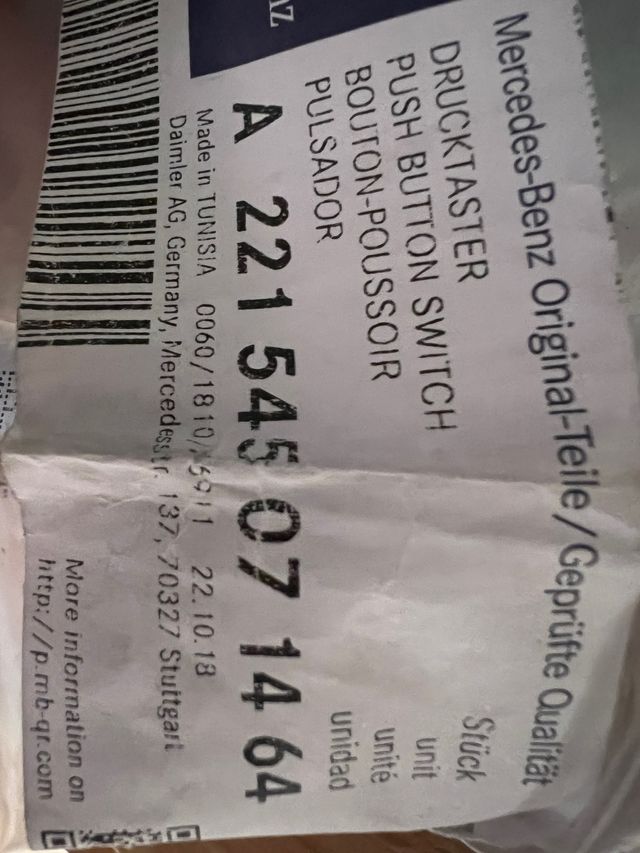 key lest go pulsador arranque Mercedes