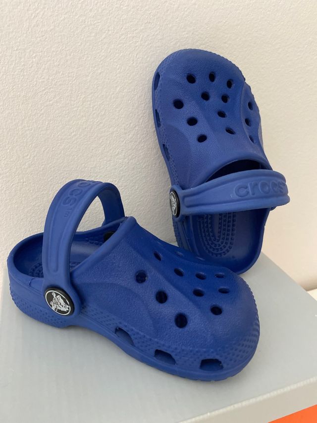 Crocs niño unisex nuevas en azul claro c4/5 t20-21