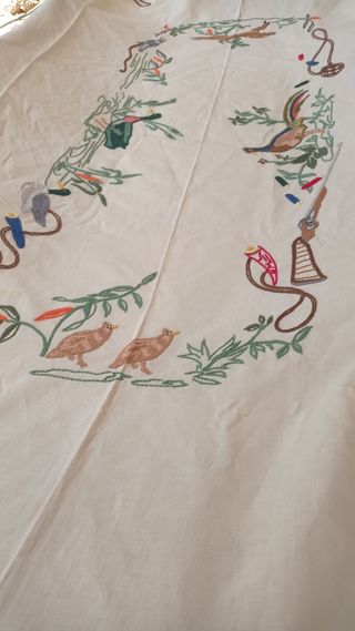 🦆Mantelería 2'5m de caza. Cinegética