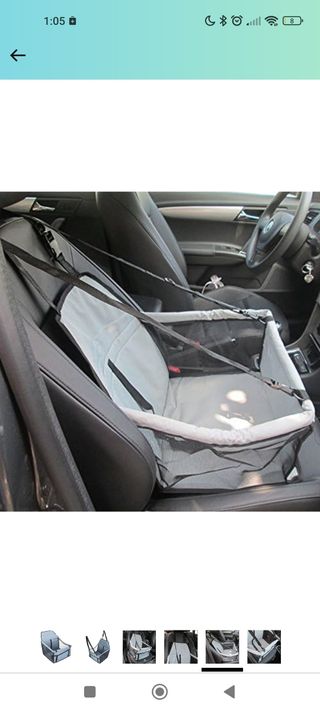 Asiento de seguridad perro coche