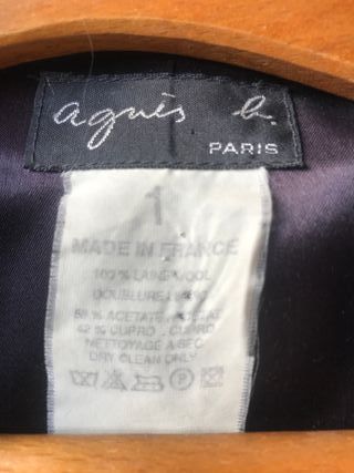 Blazer Agnès B lana cruda