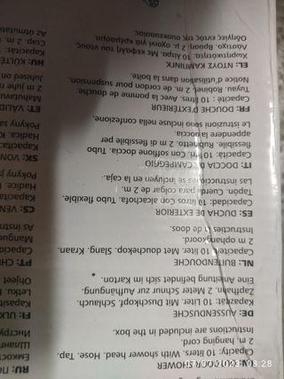 Ducha de exterior camping