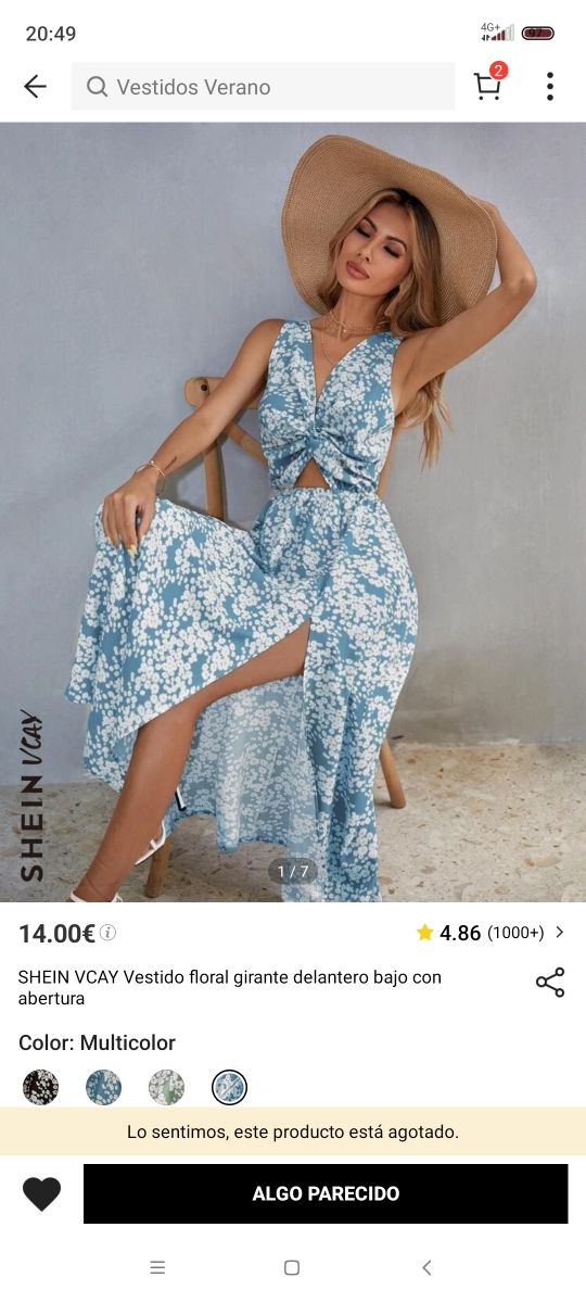 vestido de shein nuevo