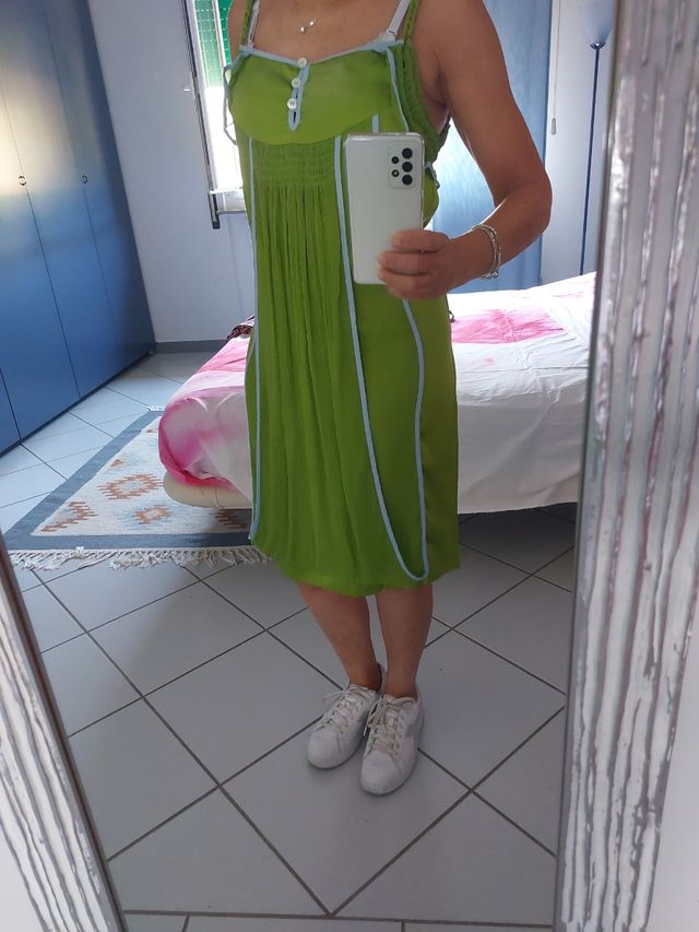 Abito sottoveste 100% seta