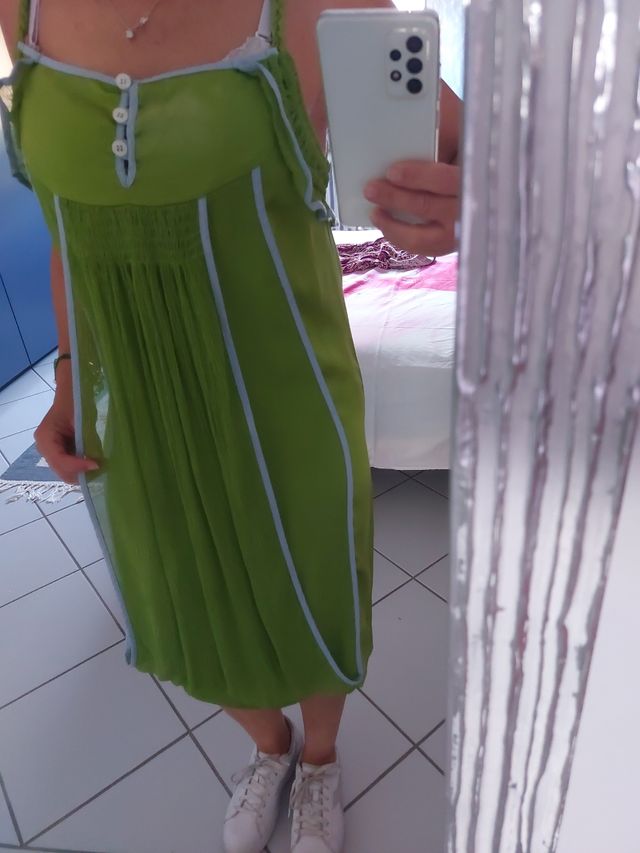 Abito sottoveste 100% seta