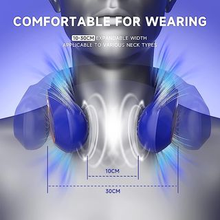 Ventilador de Cuello 720° Pantalla Led Ajustable