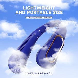 Ventilador de Cuello 720° Pantalla Led Ajustable