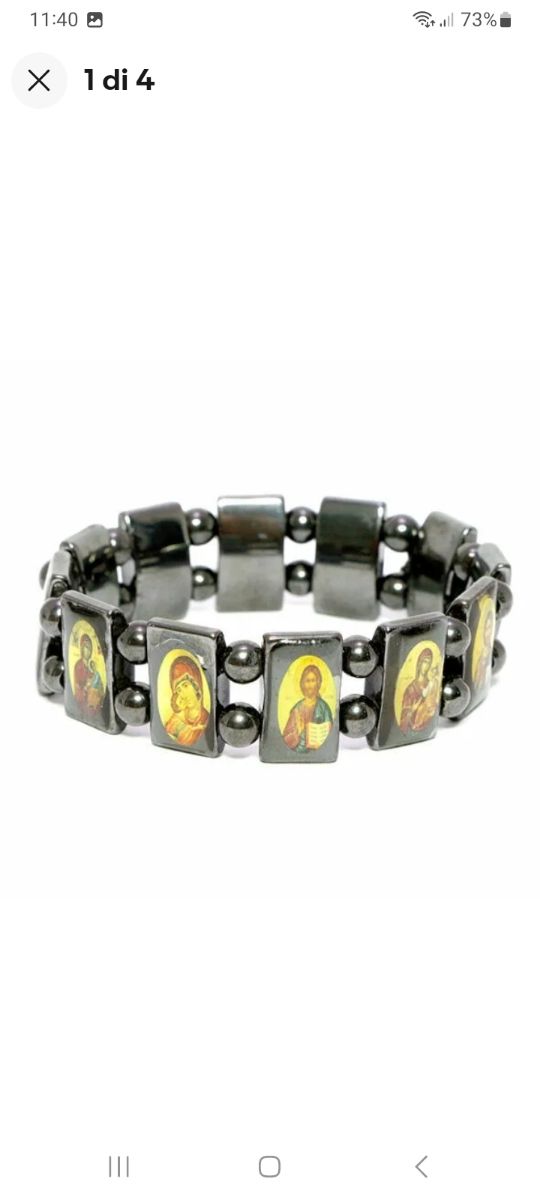 Bracciali religiosi ematite minimo10 pezzi