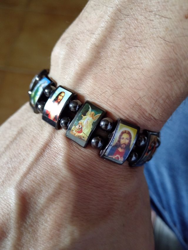 Bracciali religiosi ematite minimo10 pezzi
