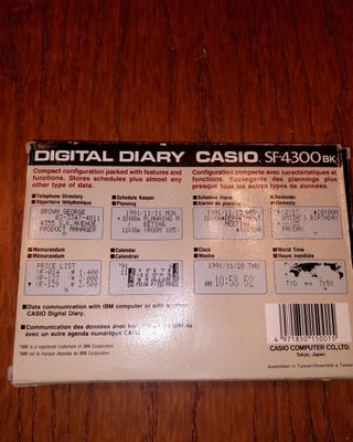 Agenda electronica vintage CASIO📌