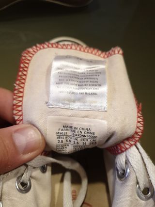 zapatillas vintage converse originales RED