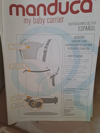 Mochila portabebes MANDUCA original