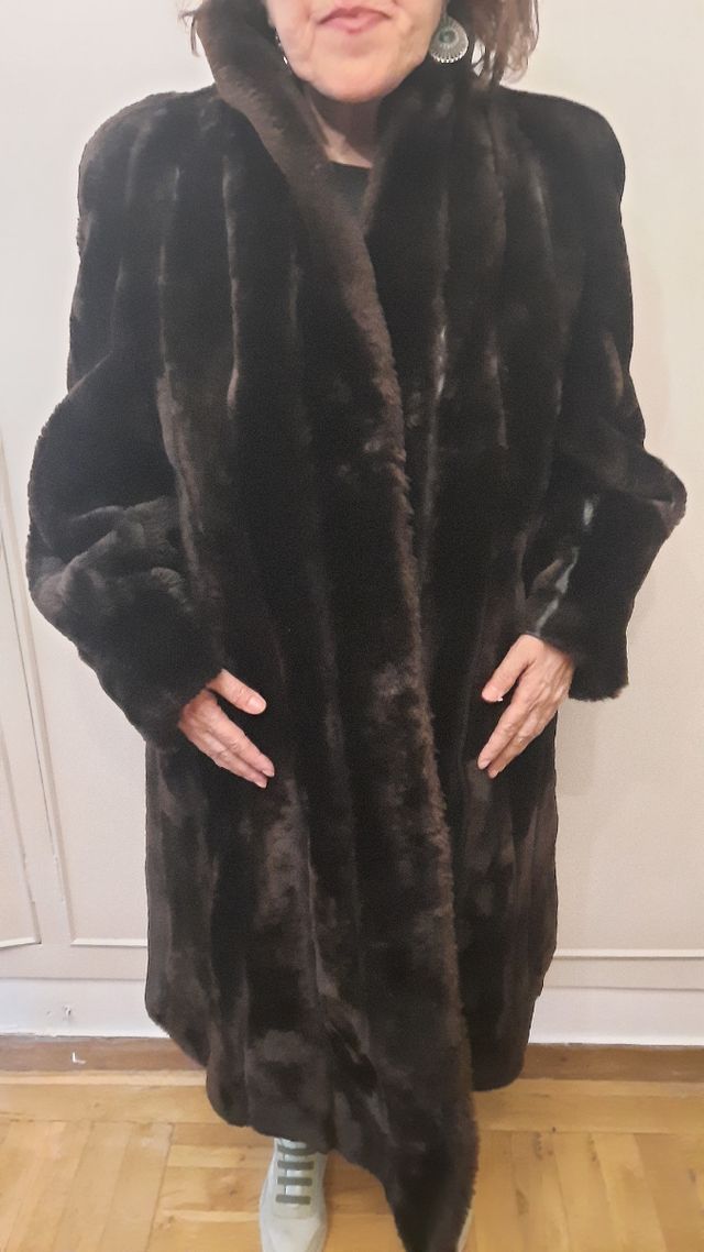 Abrigo Piel verdadera talla 42