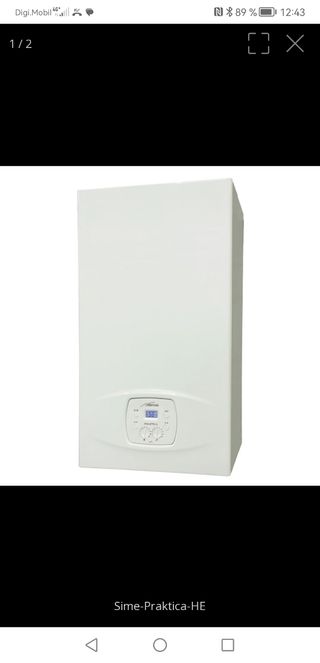 caldera de gas natural